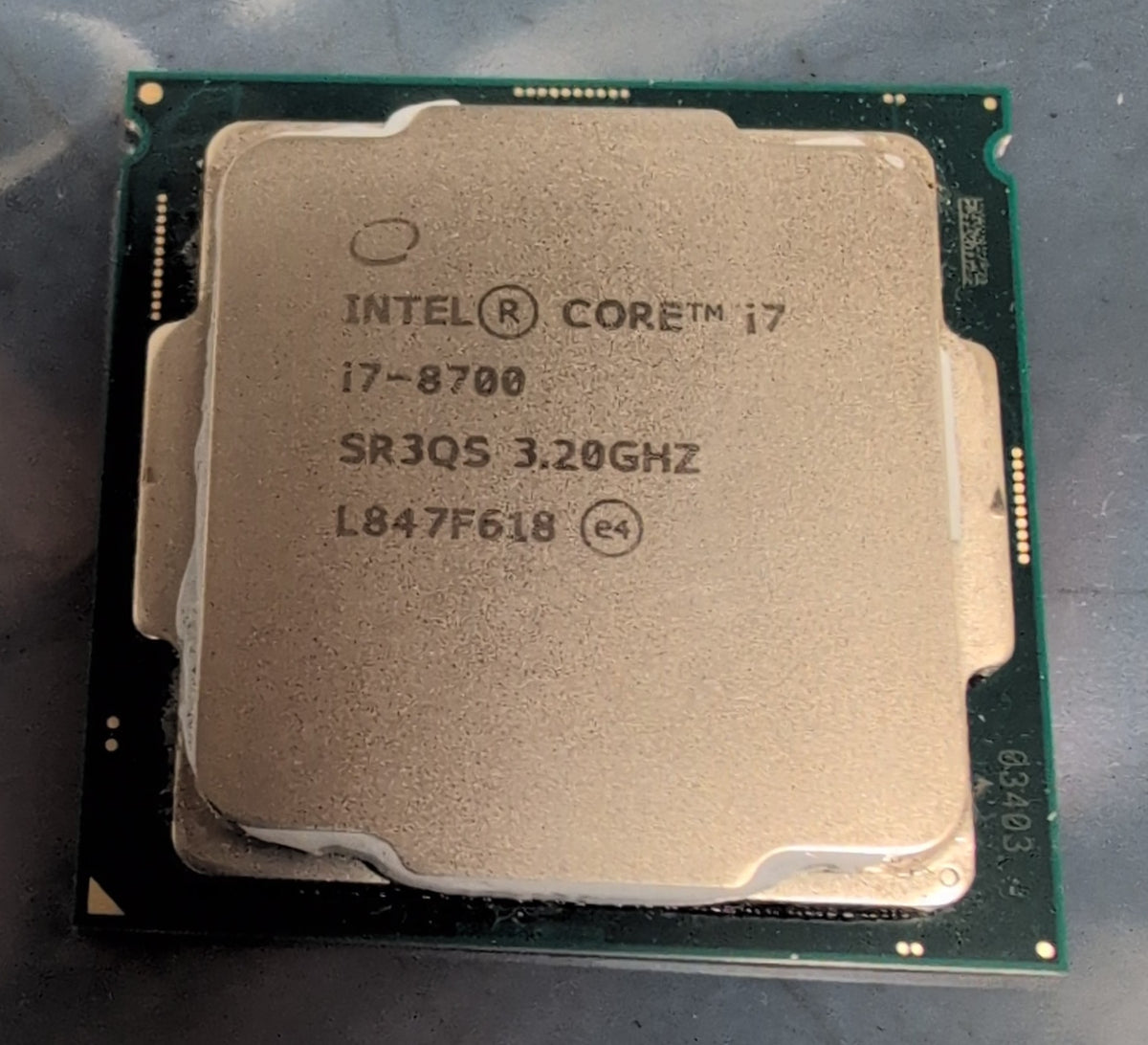 Intel Core i7-8700 CPU SR3QS Socket LGA 1151