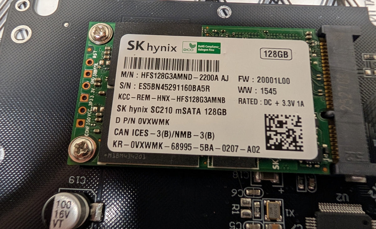 MSATA to 2.5" IDE adapter w/ 128GB SSD