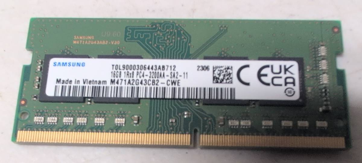 Samsung 16GB DDR4 Laptop DIMM PC4-3200AA
