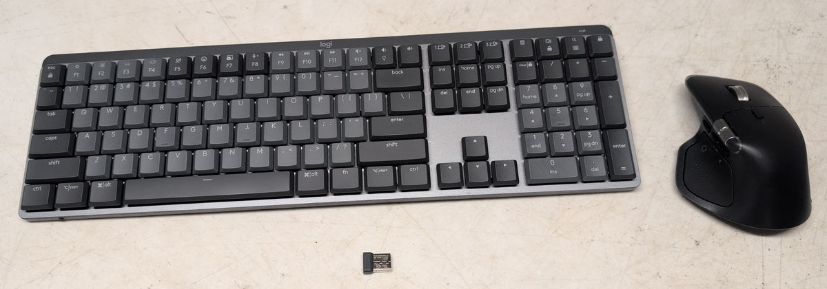 Logitech MX Mechanical Wireless Keyboard + MX Master 4 Mouse