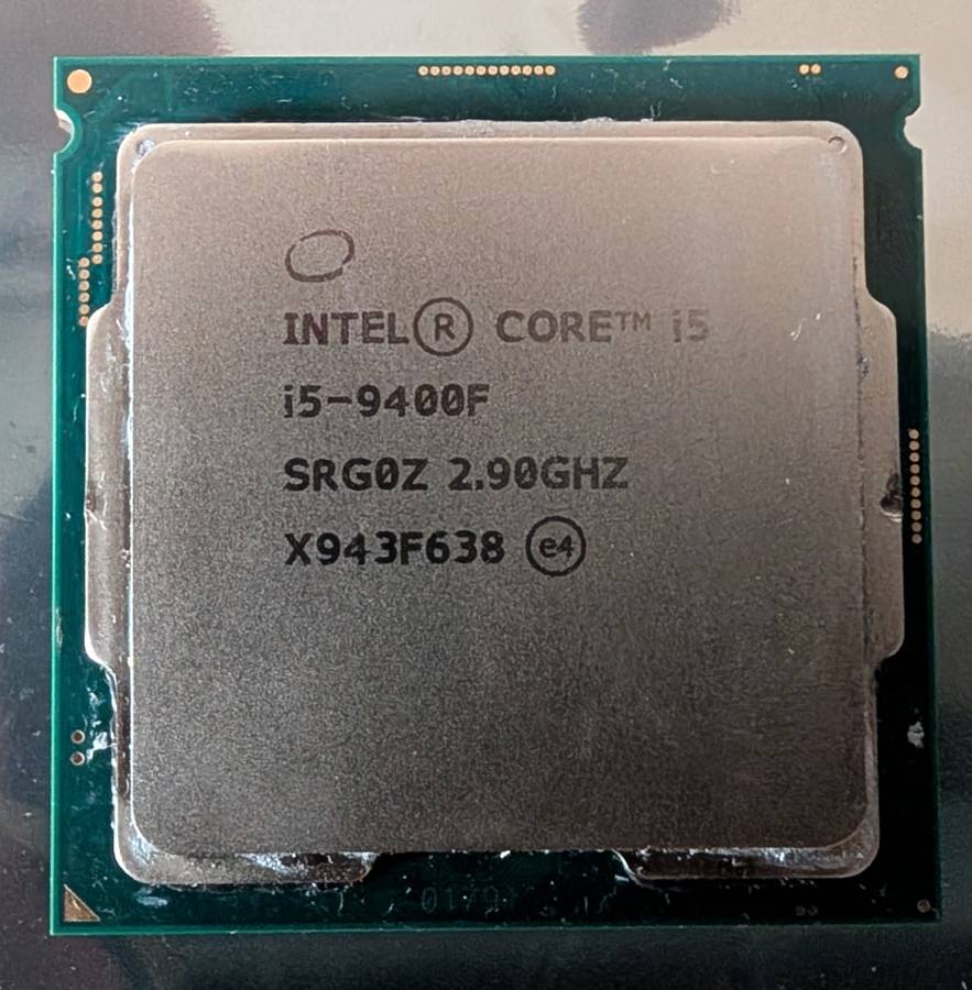 Intel Core i5-9400F 2.90GHz 6 Core SRG0Z 6 Thread LGA 1151
