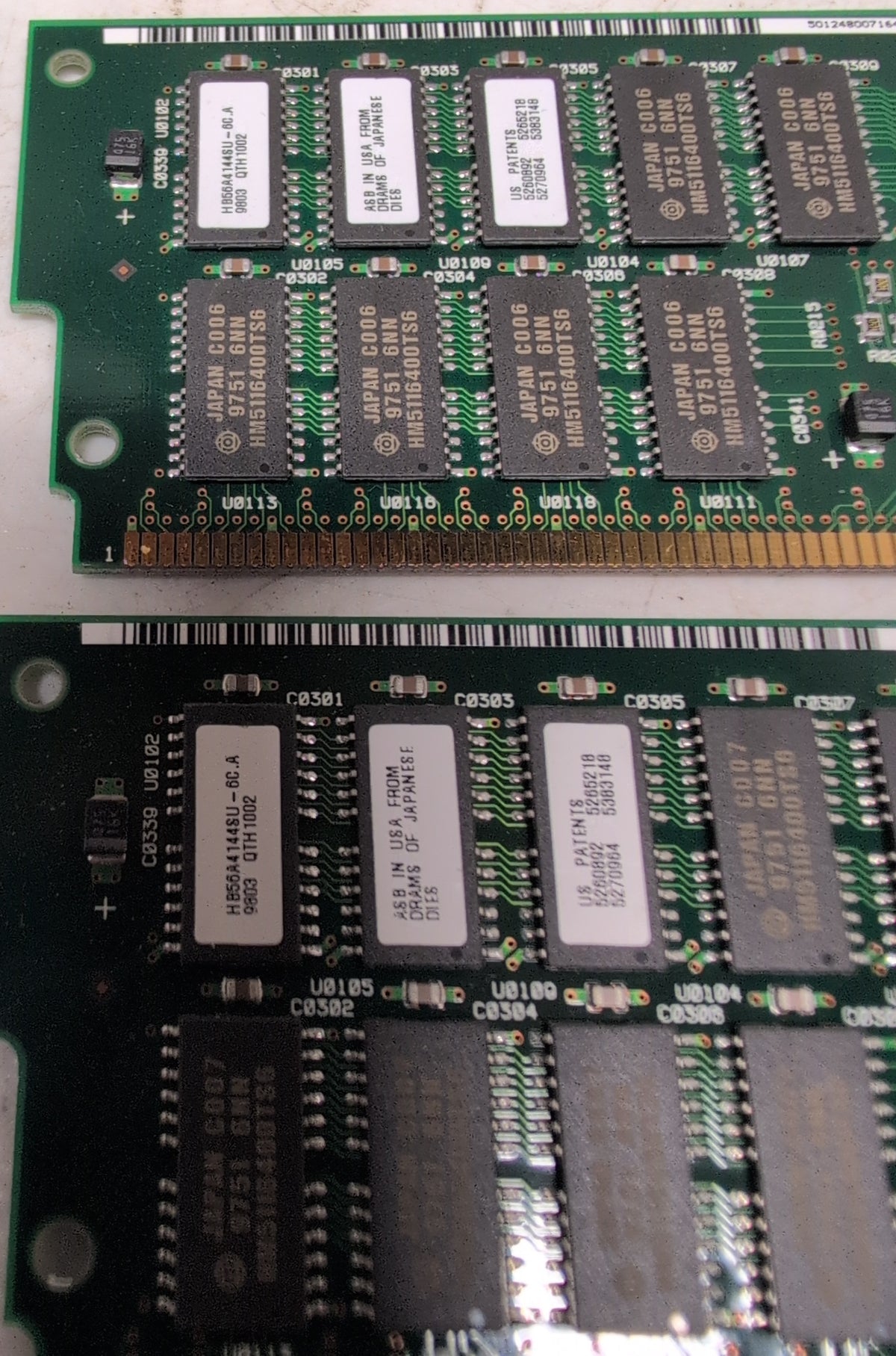 Sun Microsystems 501-2480 4x 64MB 256MB Kit Memory for SPARCstation 20 and UltraSPARC systems