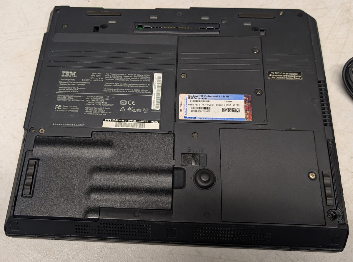 IBM ThinkPad T30 Windows XP Vintage Laptop