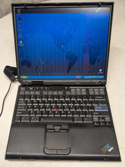 IBM ThinkPad T30 Windows XP Vintage Laptop