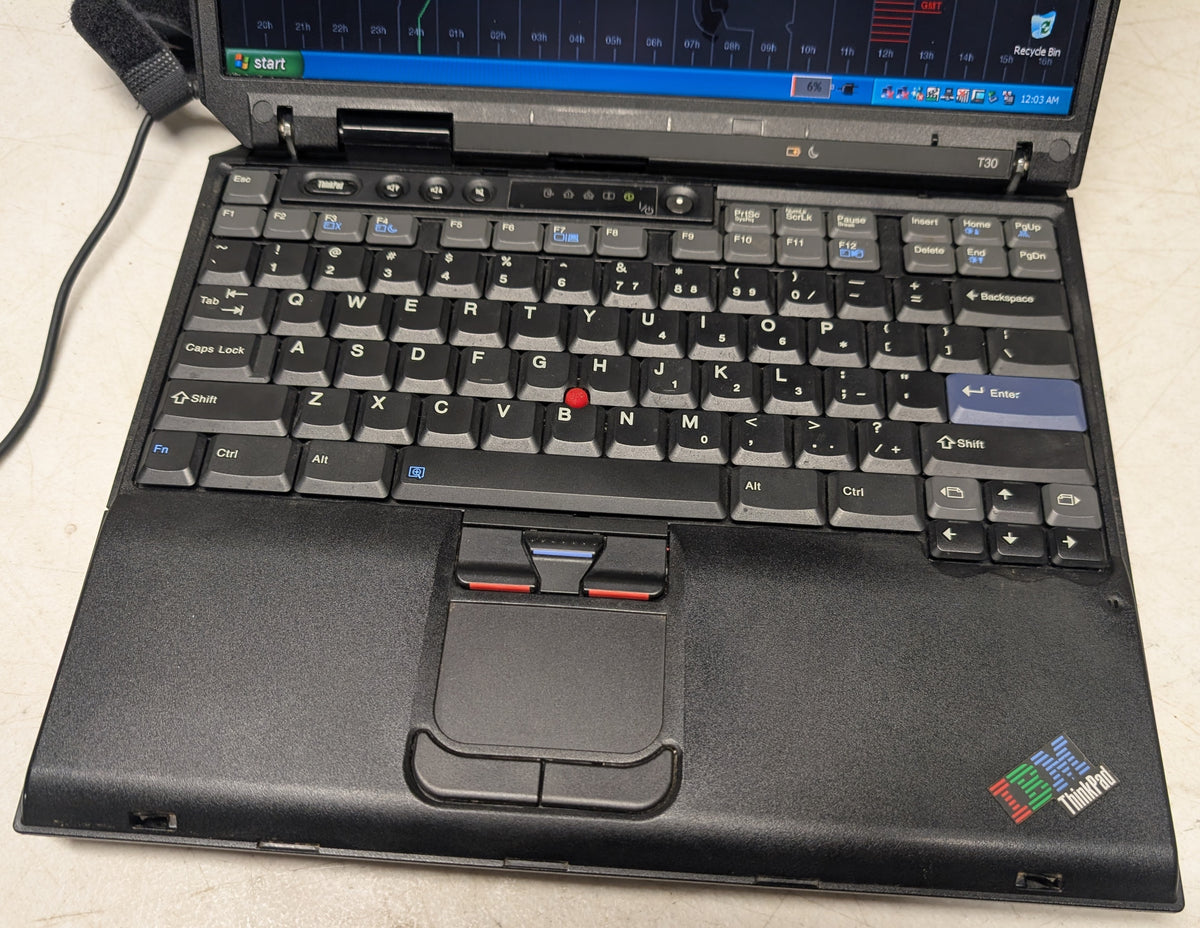 IBM ThinkPad T30 Windows XP Vintage Laptop
