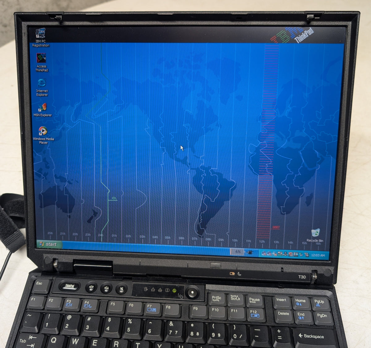 IBM ThinkPad T30 Windows XP Vintage Laptop