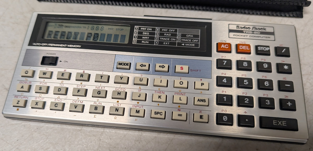 Radio Shack TRS-80 Pocket Computer Model PC-4 Vintage