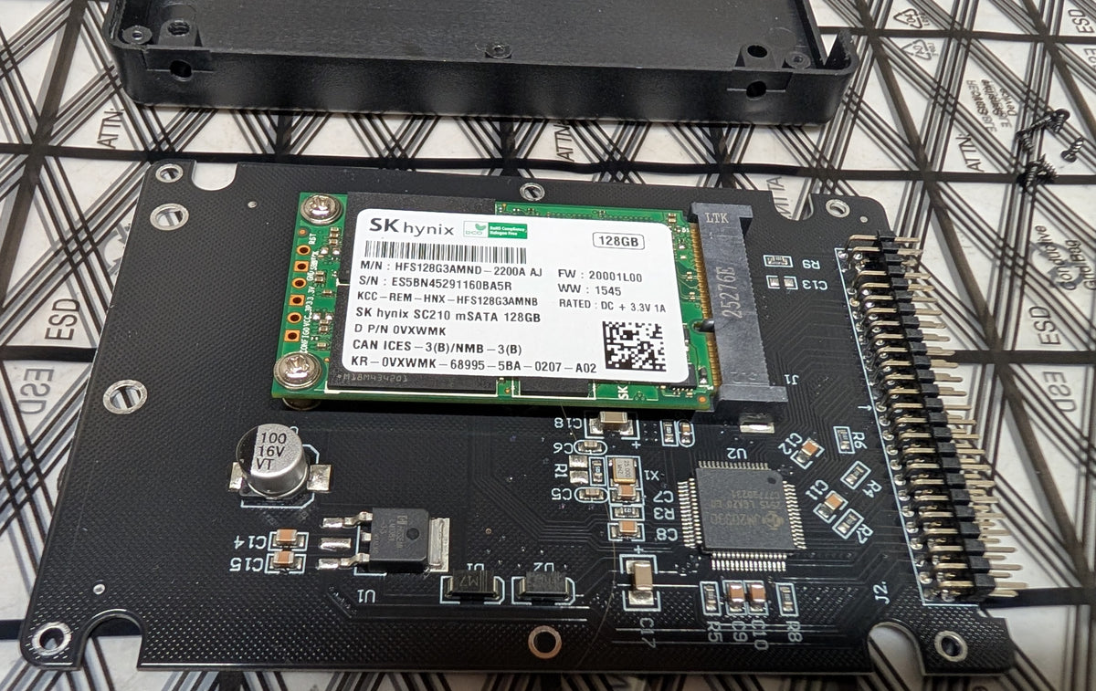 MSATA to 2.5" IDE adapter w/ 128GB SSD